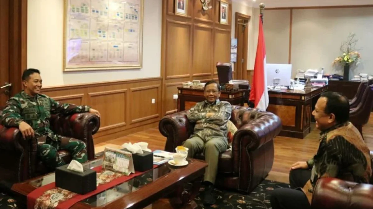 Pertemuan Mahfud MD dengan Ketua KPK, Kepala BIN dan KSAD, Ini yang Dibahas