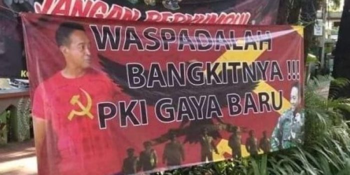 Mengungkap Aktor di Balik Pemasangan Spanduk 'Pecat Panglima TNI PKI'