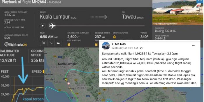 Mencekam, Pesawat Malaysia Airlines Menukik Tajam 7.000 Kaki, Jenis Pesawat Boeing 737-800