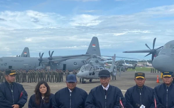 Jokowi Usai Serahkan Super Hercules C-130J A-1344: Presiden Boleh Loh Kampanye, Yang Paling Penting…