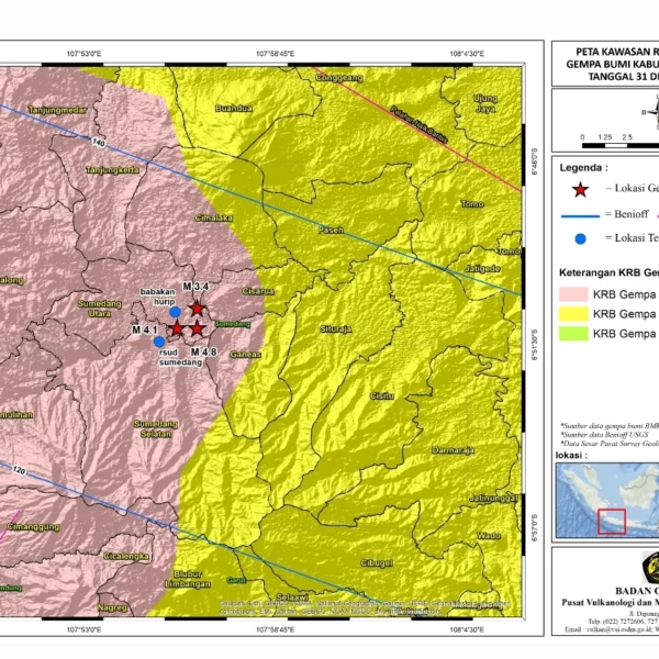 Analisis Geologi Gempa Sumedang, PVMBG: Aktivitas Sesar Aktif Sesar Cileunyi-Tanjungsari