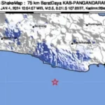 Gempa Berkekuatan Magnitudo 3,5 Guncang Pangandaran, Getaran Terasa dari Cipatujah, Sindangkerta, Cikatomas dan Cijulang