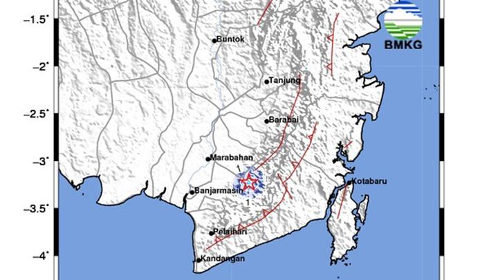 13-14 Februari 2024: 3 Kali Gempa Dipicu Sesar Meratus di Kalimantan Selatan