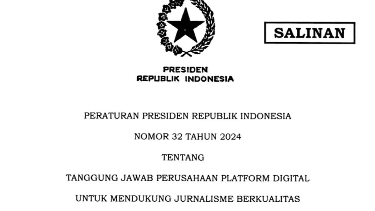 Berikut Rincian Perpres Publisher Rights yang Ditandatangani Jokowi