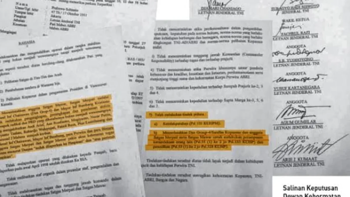 7 Anggota Dewan Kehormatan Perwira Pecat Prabowo dari TNI, Kini SBY-Agum Gumelar Timses PS Pilpres 2024