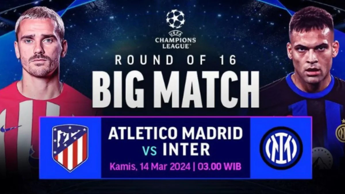 Pertarungan Atletico Madrid-Inter Milan di Babak 16 Besar Liga Champions, Begini Prediksi Susunan Pemain