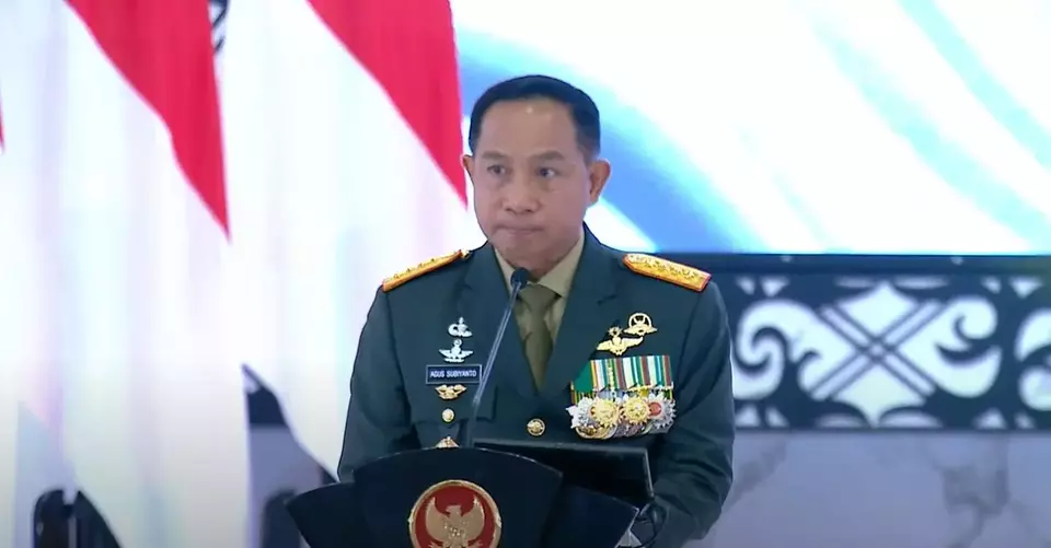 Panglima TNI Jenderal Agus Subiyanto. (Tangkapan Layar/Istimewa)