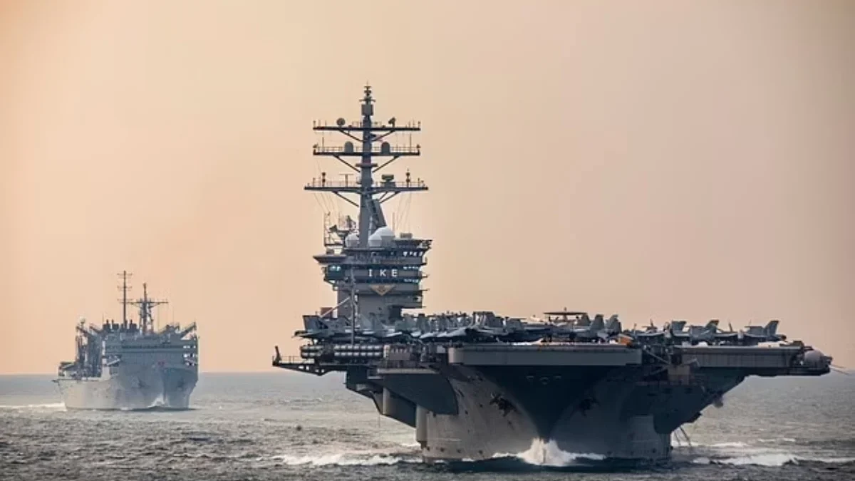 Pentagon meningkatkan kehadirannya di Timur Tengah dan USS Dwight Eisenhower telah dikirim ke Laut Merah sebag