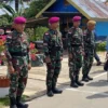 Kunjungan Direktur C Bais Mabes TNI Brigjen TNI Mirza Patria Jaya ke Pulau Sebatik, Kalimantan Utara, Rabu (24