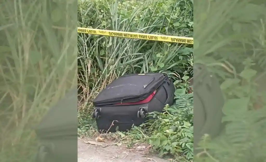 Mayat perempuan ditemukan dalam sebuah koper berwarna hitam di Desa Sukadanau, Cikarang Barat, Kabupaten Bekas