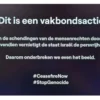 Televisi VRT Belgia menghentikan siaran Kontes Lagu Eurovision untuk menyerukan gencatan senjata di Gaza. Isti