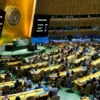 Hasil pemungutan suara resolusi Dewan Keamanan PBB untuk mempertimbangkan kembali dan mendukung keanggotaan pe