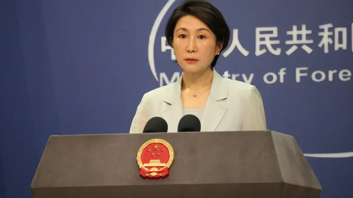 Juru Bicara Kementerian Luar Negeri China Mao Ning kepada media di Beijing pada Selasa (28/5). (ANTARA/Desca L