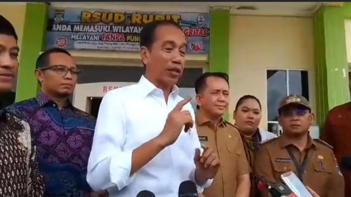 Presiden Joko Widodo (Jokowi) meninjau RSUD Rupit Musi Rawas Utara (IST)