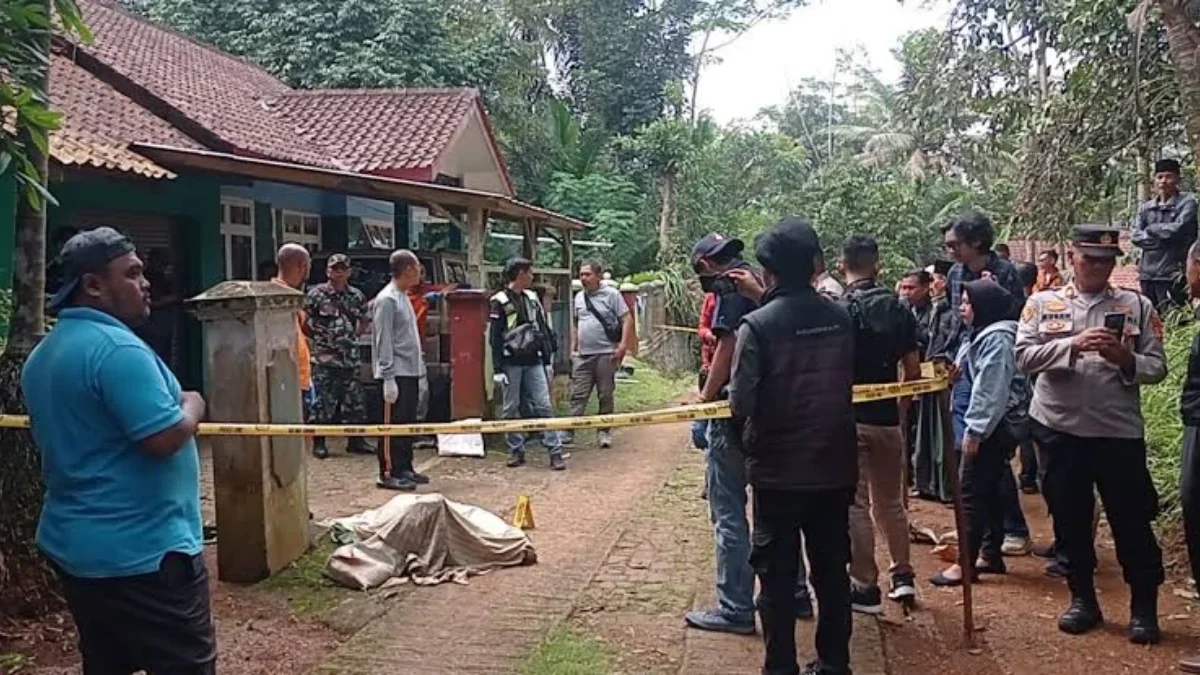 TKP kasus suami mutilasi istri di Cisontrol, Kecamatan Rancah, Kabupaten Ciamis.