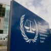 Mahkamah Kriminal Internasional, atau ICC, di Den Haag, Belanda, Selasa, 30 April 2024. (Foto: AP)