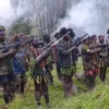 Organisasi Papua Merdeka (OPM) atau dikenal Kelompok Kriminal Bersenjata (KKB). (Foto: Pendam Cenderawasih).