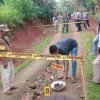 Polres Ciamis menggelar rekonstruksi pembunuhan dan mutilasi di Dusun Sindangjaya, Desa Cisontrol, Kecamatan R