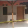 Rumah kontrakan yang dihuni seorang pria terduga teroris di Cikampek.