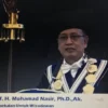 Menteri Riset, Teknologi, dan Pendidikan Tinggi pada periode tahun 2014-2019 Mohamad Nasir. (Tangkapan layar U