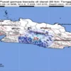 Gempa berkekuatan magnitudo 4,2 mengguncang Kabupaten Bandung, Jawa Barat. Badan Meteorologi, Klimatologi, dan
