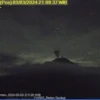Gunung Semeru erupsi pada Minggu pukul 21.07 WIB terpantau dari CCTV di Pos Pengamatan Gunung api Semeru di Gu