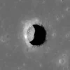 Lubang di Mare Tranquillitatis, Bulan. Foto NASA/Goddard/Arizona State University