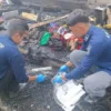 TKP kebakaran rumah wartawan Tribrata TV Rico Sempurna Pasaribu di Karo, Sumatra Utara. Foto/Dok. Polda Sumut.
