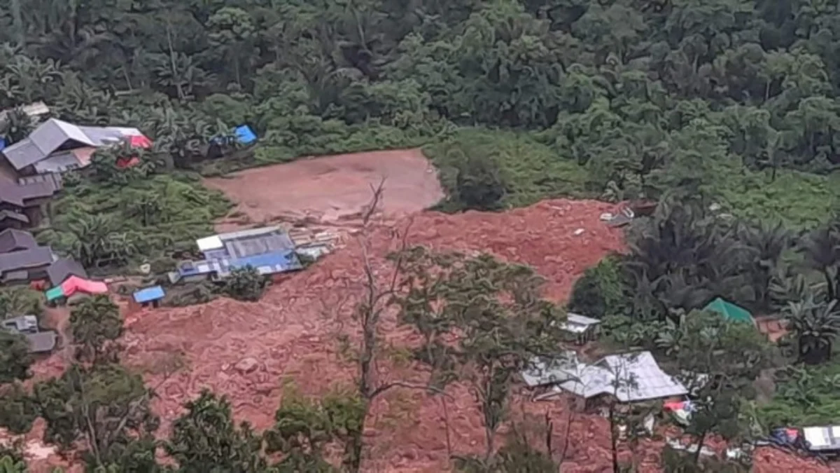 Tambang emas ilegal di Kabupaten Bone Bolango, Gorontalo, mengalami longsor. (dok.istimewa)