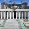 Proyek pembangunan Istana Negara di Ibu Kota Nusantara (IKN). (Tangkapan Layar Youtube Sekretariat Presiden)